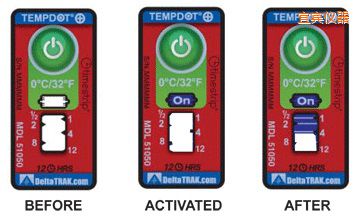 宜賓溫度指示標簽 累計上升時間/溫度的標簽